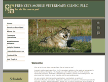 Tablet Screenshot of frenzeldvm.com
